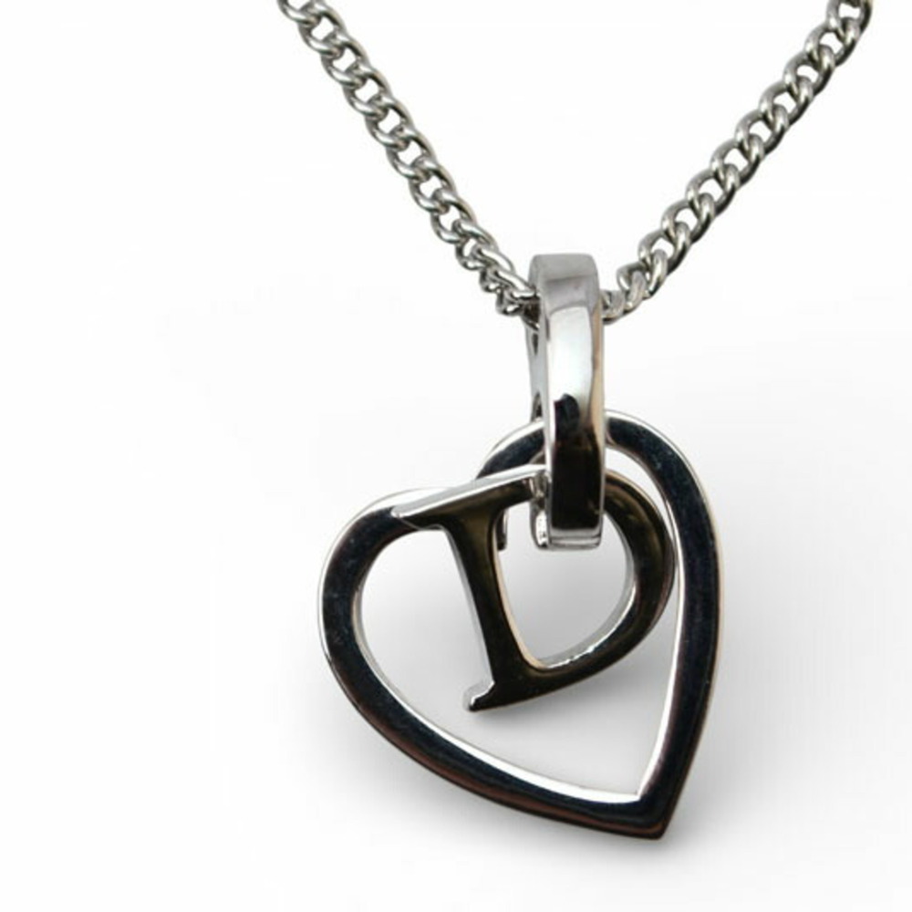 DIOR Silver Heart Necklace
